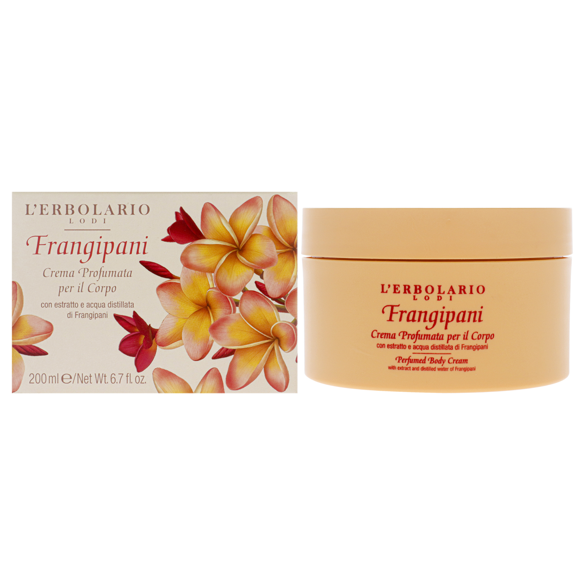 Perfumed Body Cream  Frangipani By Lerbolario For Unisex  67 Oz Body Cream